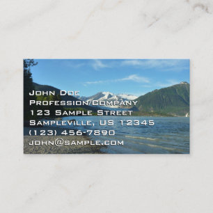 Carte De Visite Lac Mendenhall dans Juneau Paysage de l'Alaska