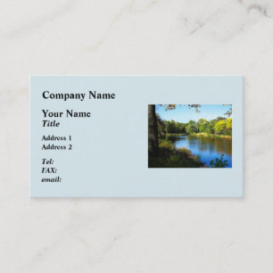 Carte De Visite Lac paisible