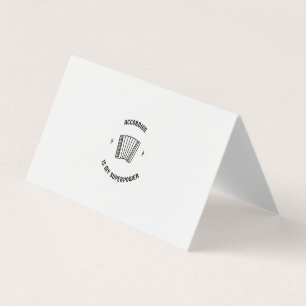 Carte De Visite L'accordialité est ma superpuissance