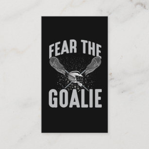 Carte De Visite Lacrosse Joueur Lax Goalie Stick Helmet Sport Fun