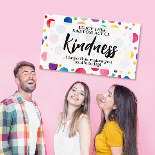 Carte De Visite L'acte de gentillesse au hasard a répandu l'amour 