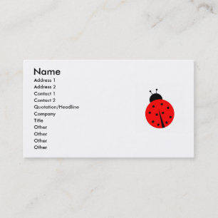 Carte De Visite Ladiebug