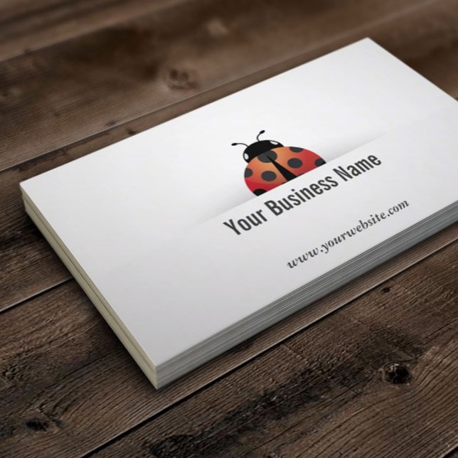 Carte de visite Ladybug simple (Créateur téléchargé)