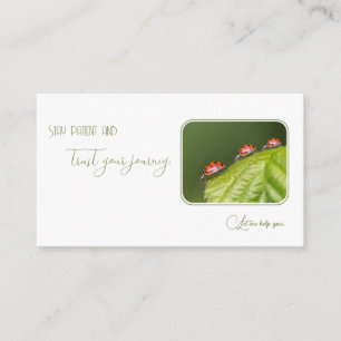 Carte De Visite Ladybugs pour psychologues et psychothérapeutes
