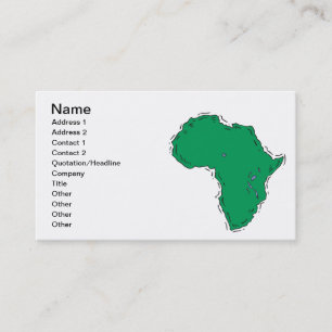 Carte De Visite L'Afrique