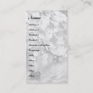 Carte De Visite L'aile et le coeur de l'ange !