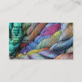 Carte De Visite laine teinte par main multicolore à vendre
