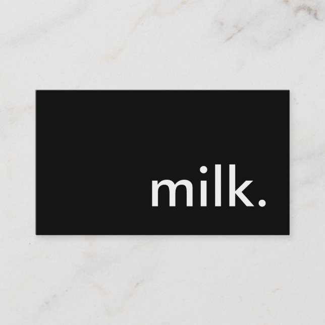 Carte De Visite lait (Devant)