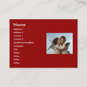 Carte De Visite L'Amour et Psyche de Bouguereau, enfants (Cupid)