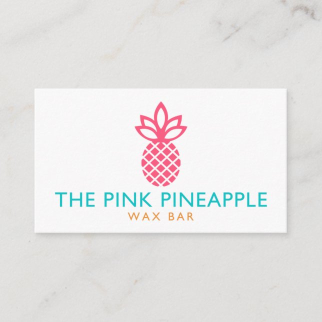 Carte De Visite L'ananas rose (Devant)