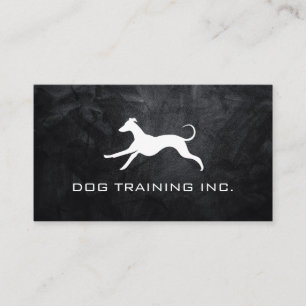 Carte De Visite Lancer le logo de chien   Entraîneur animal
