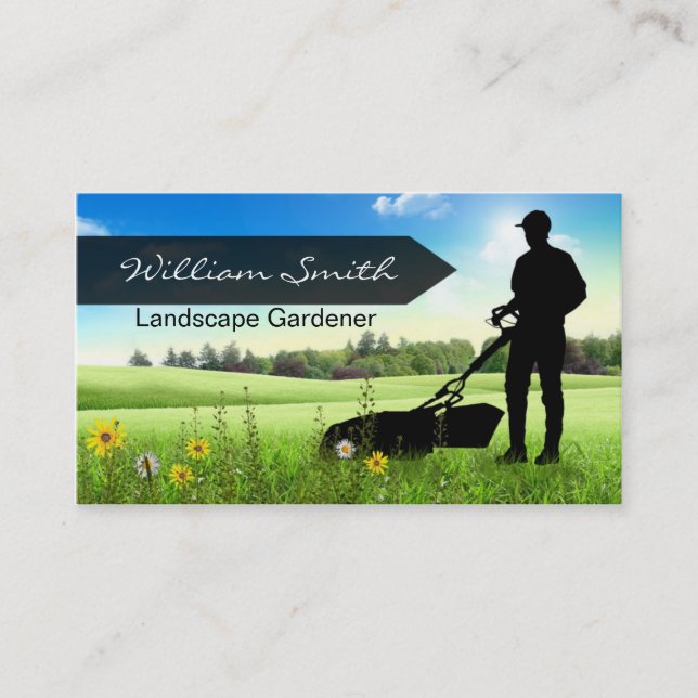 Carte De Visite Landscape Gardener Business card (Devant)