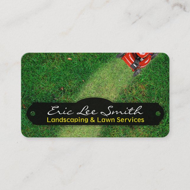 Carte De Visite Landscaping/Lawn care/Gardener (Devant)