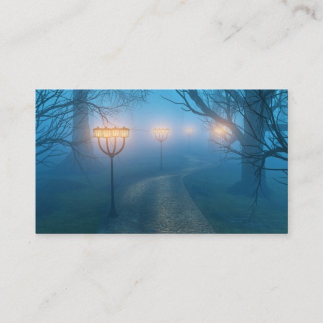 Carte De Visite Lanternes dans le brouillard Signet (Devant)