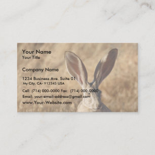 Carte De Visite Lapin à queue noire