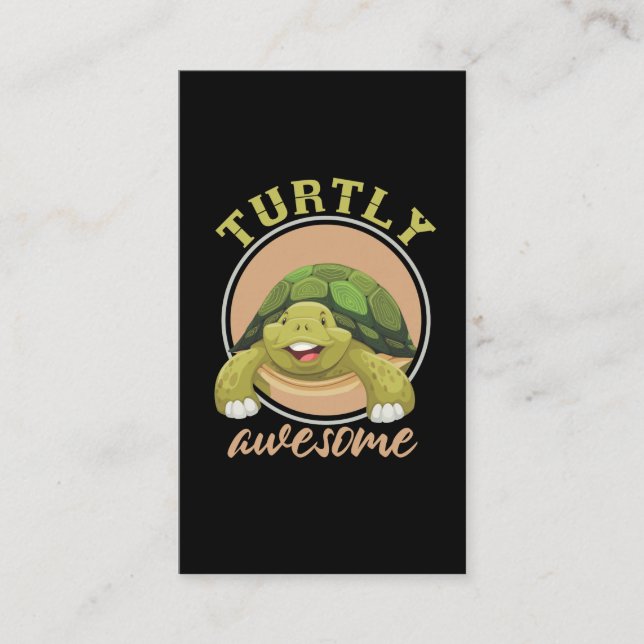 Carte De Visite L'Aquarium de Reptile Cute Sea Turtle (Devant)