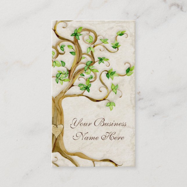 Carte De Visite L'arbre de remous enracine des affaires (Devant)