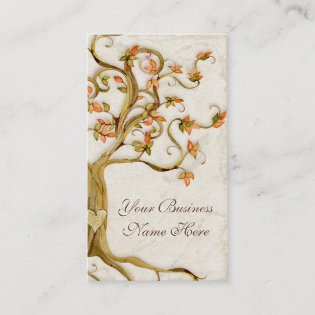 Carte De Visite L'arbre de remous enracine des affaires (Devant)