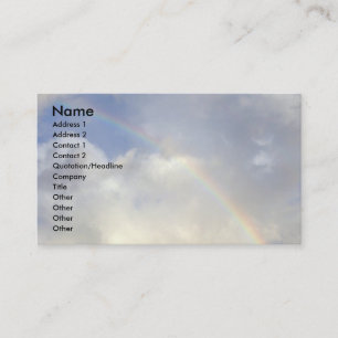 Carte De Visite L'arc-en-ciel !