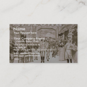 Carte De Visite L'Arizona, "rétro théâtre de la cour martiale"