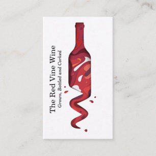 Carte De Visite L'art de la bouteille de vin