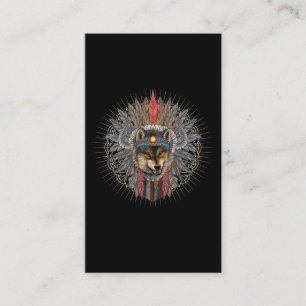 Carte De Visite L'art du loup amérindien