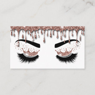 Carte De Visite L'artiste de maquillage Crown Lashes Beauty Salon 