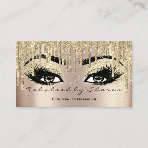 Carte De Visite L'artiste de maquillage Eyebrow Lashes Parties sci