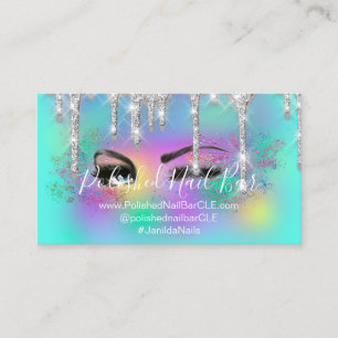 Carte De Visite L'artiste de maquillage Eyelash lance une holograp