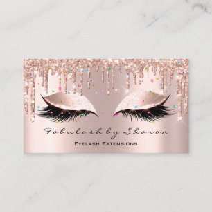 Carte De Visite L'artiste de maquillage Eyelash Lashes Parties sci