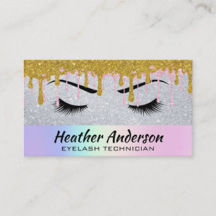 Carte De Visite Lash des yeux   PARTIES SCINTILLANT   Make Up Arti