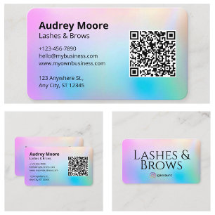 Carte De Visite Lash et Brows Tech Minimaliste Moderne