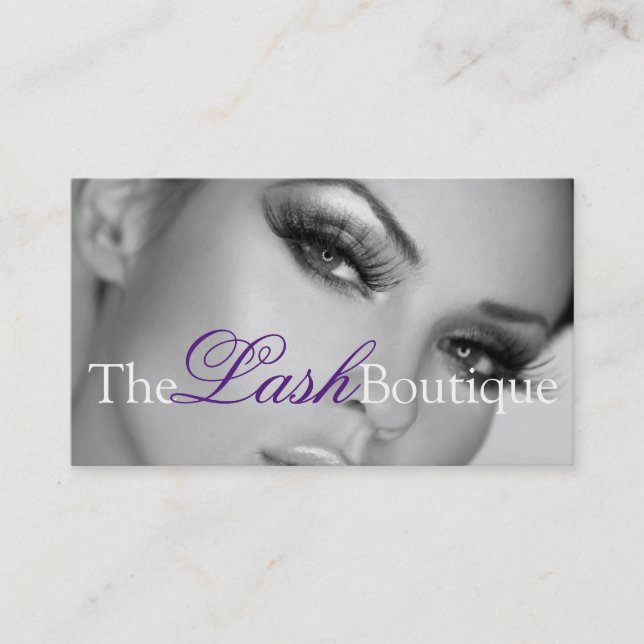 Carte De Visite Lash Extensions Lashes Beauté Cosmetologie Salon (Devant)