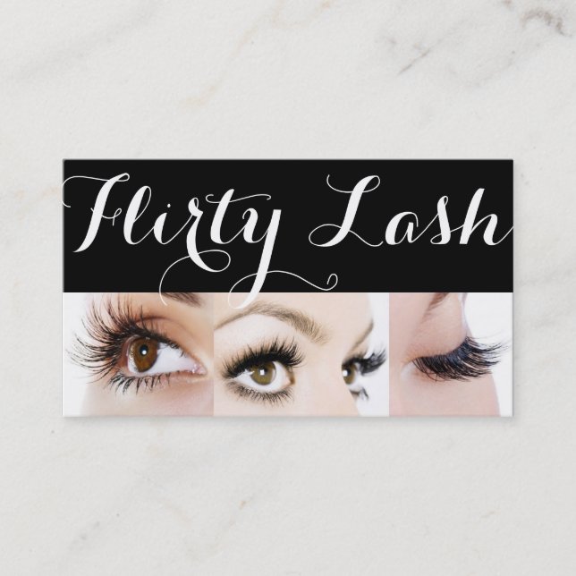 Carte De Visite Lash Extensions Lashes Beauté Cosmetologie Salon (Devant)