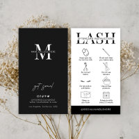 Lash Instructions de soins postérieurs minimaliste