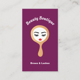 Carte De Visite Lash moderne Eyelash Extensions Brows Beauté Salon