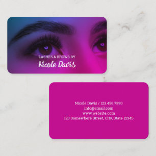 Carte de visite Lash Tech Eyebrow Brows