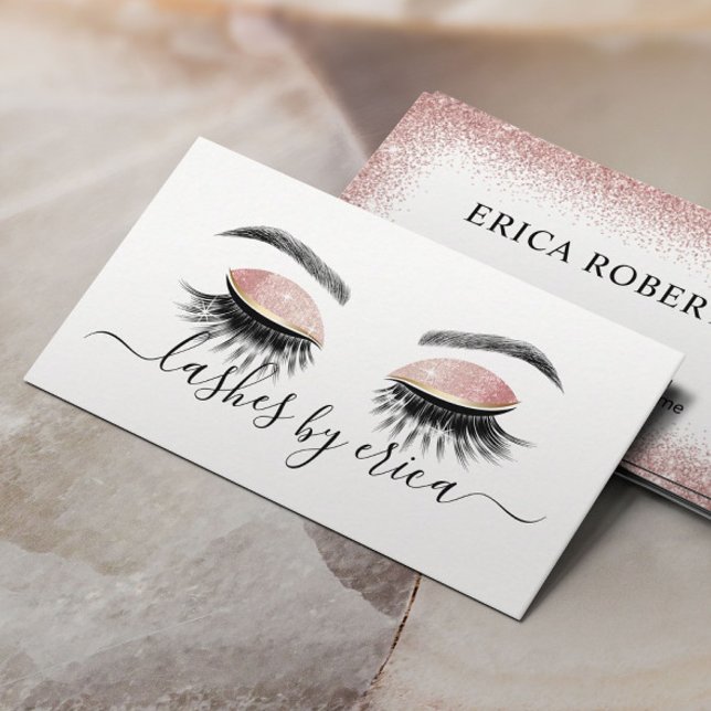 Carte De Visite Lashes Artiste maquillage Long Eyelash Extensions (Créateur téléchargé)