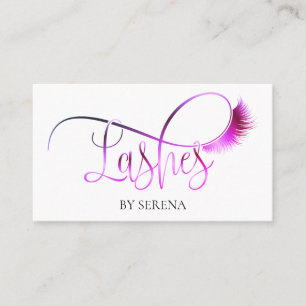 Carte De Visite Lashes Beauty Makeup Girl Lash