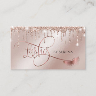 Carte De Visite Lashes Beauty Maqueup Girl Lash Extension Élégante