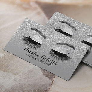 Carte De Visite Lashes Bros maquillage Artiste Parties scintillant