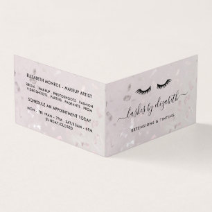 Carte De Visite Lashes Chic Moderne Maquillage Beauté Artiste Loya