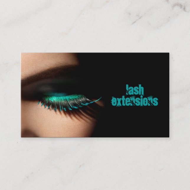 Carte De Visite Lashes, Lash Extensions, Salon De Beauté, Cosmetol (Devant)