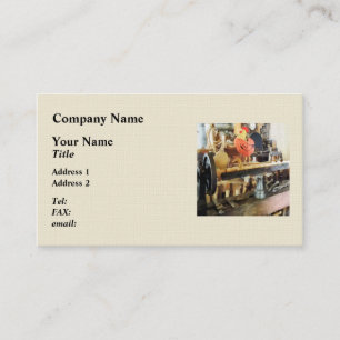 Carte De Visite Lathe in Wood Shop
