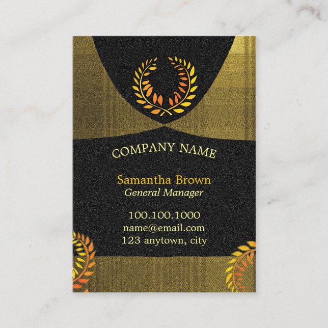 Carte De Visite Laurel Wreath Corporate (Devant)