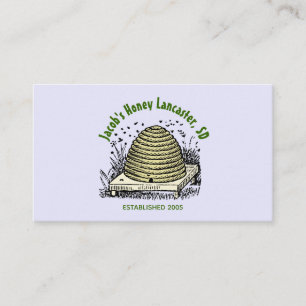 Carte De Visite Lavande de miel d'abeilles