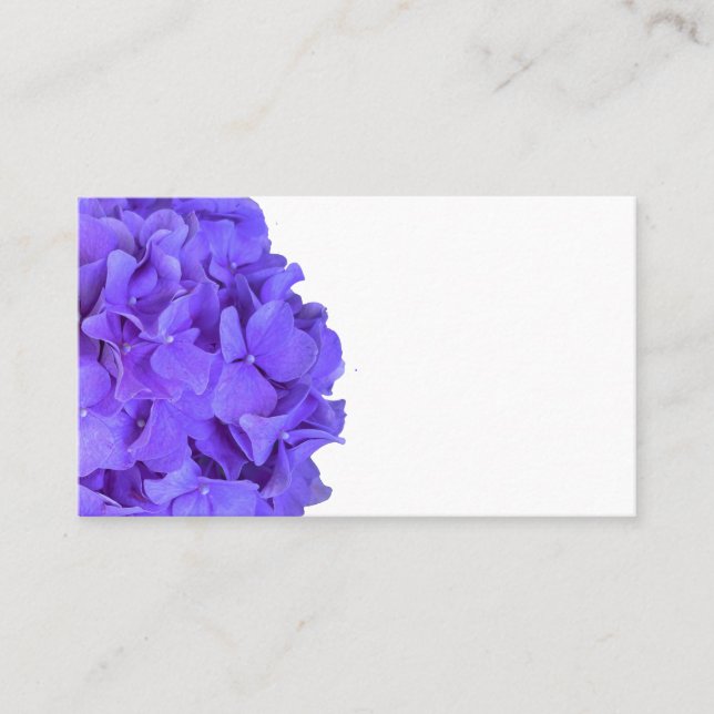 Carte De Visite Lavande lilas violet Hydrangeas violet Fleurs (Devant)