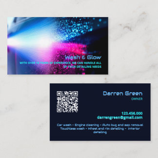 Carte De Visite Lave-auto QR