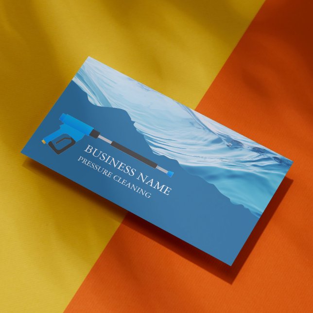 Carte De Visite Lave-pression Eau professionnelle (Créateur téléchargé)