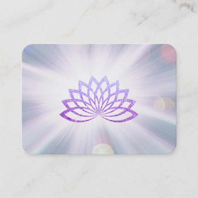 Carte De Visite *~* Lavender Lotus Rays Reiki Healing Energy (Devant)